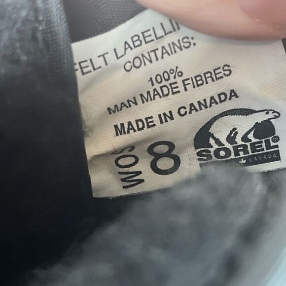 Sorel Womens Size US 8 Black Waterproof Zip Up Snow Boots Winter Rubber - Picture 10 of 10